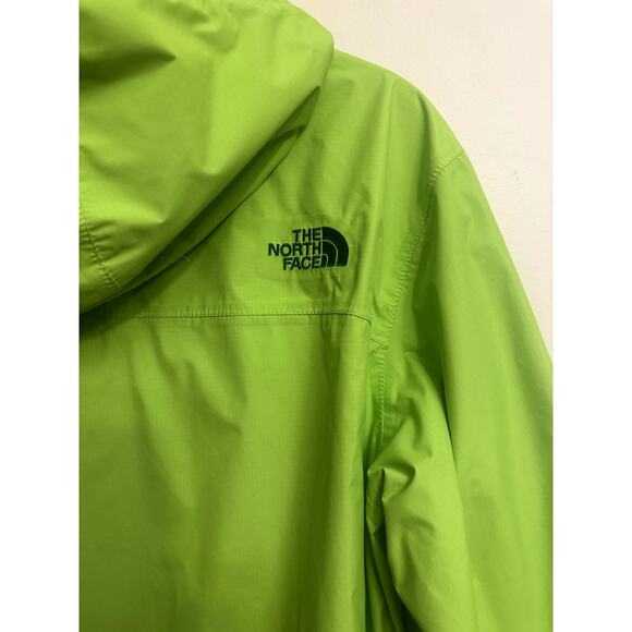 The North Face Lime Green Waterproof Hooded Jacket Pit Zips Women’s Small - Picture 5 of 8
